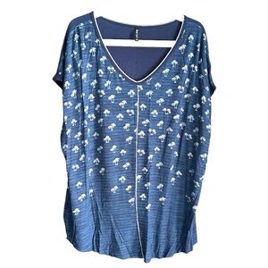 Edista Navy and White Top